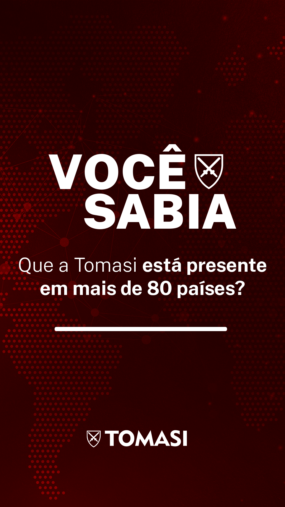 Atendemos em + de 80 países! Story[